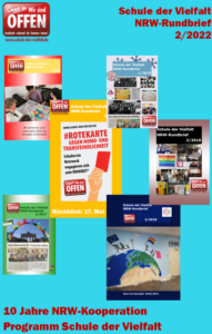 Collage mit Titelseiten von früheren Projekt-Rundbriefen